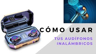 Como usar los audífonos inalámbricos Bluetooth  Aprende a USAR tus audífonos [upl. by Airlie512]