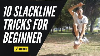 LEARN 10 SLACKLINE TRICKS  in 10 minutes [upl. by Giralda]