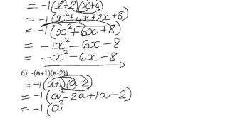 Graad 8 Algebra Produkte les 2 [upl. by Kcirdek]