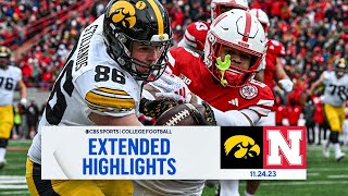 No 17 Iowa at Nebraska Extended Highlights I CBS Sports [upl. by Hsitirb533]