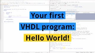 How to create your first VHDL program Hello World [upl. by Ennairek380]