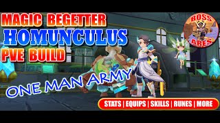 Ragnarok M Eternal Love  Magic Begetter Homunculus PVE Build Guide [upl. by Mallina79]