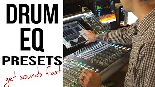 Drum EQ Techniques  Drum EQ Live Presets for Fast Drum Sounds [upl. by Sidnala]