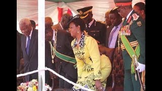 How Mnangagwa dances to Mdara Vachauya  Grace illustrates [upl. by Camroc]