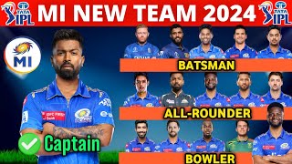 IPL 2024  Mumbai Indians Team Full Squad  MI Team New Players List 2024  MI New Team 2024 [upl. by Dyke]