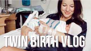 TWIN BIRTH VLOG  NATURAL DELIVERY  HEATHER FERN [upl. by Dnomed]