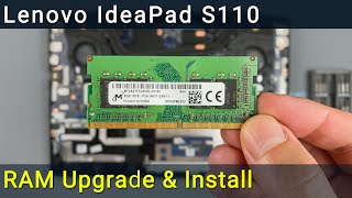 Lenovo IdeaPad S110 RAM Upgrade and Install  Stepbystep DIY Tutorial [upl. by Oiril]