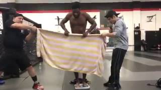 Aljamain Sterling Makes Fun of Daniel Cormier Towel WeighIn [upl. by Darya85]