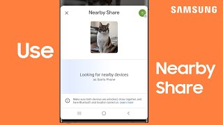 Quickly share files links and photos with others using Nearby Share on Galaxy Phones  Samsung US [upl. by Oj]