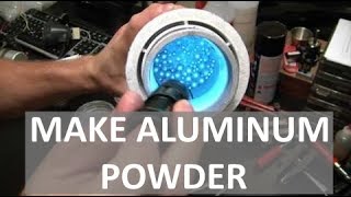 MAKING ALUMINUM POWDER  SUPER REACTIVE  ELEMENTALMAKER [upl. by Aidne842]