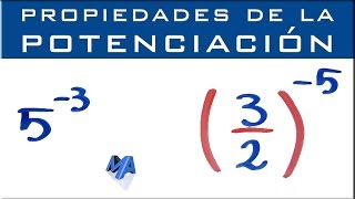 Propiedades de la potenciación  Potencias con exponentes negativos [upl. by Schear]