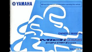 YAMAHA MIO I 125S Owners Manual DownloadRead [upl. by Stichter170]