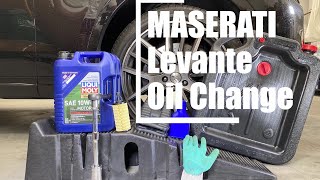 How to Oil Change for Maserati Levante [upl. by Gazo863]