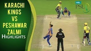 PSL 2017 Playoff 3 Karachi Kings vs Peshawar Zalmi Highlights [upl. by Nutter165]