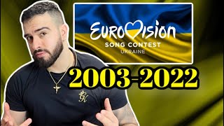 🇺🇦 ALL Ukraine Eurovision Songs 20032022 REACTION [upl. by Rannug]