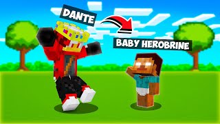 Minecraft But I Met Baby Herobrine [upl. by Trudie5]