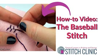 Howto sew using the Baseball Stitch [upl. by Aniloj]