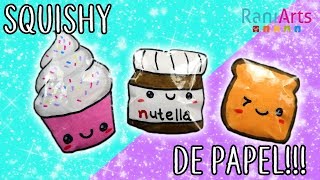 Haz SQUISHIES de PAPEL Super fáciles [upl. by Hartley315]