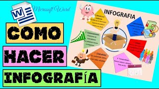 CÓMO HACER UNA INFOGRAFÍA EN WORD ✅ EN 5 MINUTOS✨ [upl. by Yrolg]