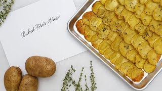 Easy Baked Potato Slices Martha Stewart [upl. by Pietrek]