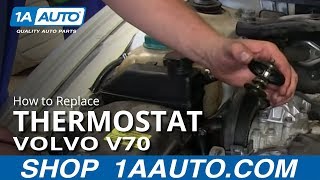 How To Replace Thermostat 0107 Volvo V70 [upl. by Seuqcaj]