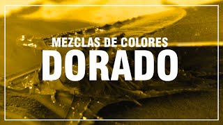 COMO HACER EL COLOR DORADO 🥇 Mezclas de Colores Paso a Paso [upl. by Hannasus766]