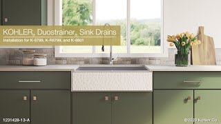 Installation  Duostrainer Kitchen Sink Drains [upl. by Toomay]