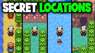 8 HIDDEN AREAS ON POKEMON EMERALD [upl. by Christis]