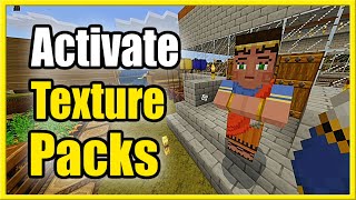 How to Activate Resource Packs in Minecraft amp Install Texture Packs Add on Tutorial [upl. by Lilac]