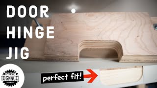 Door Hinge Mortising Jig  HowTo  DIY [upl. by Mahgirb]