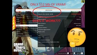 GTA V ON a 512Mb VRAM GPU  HD 6350 gameplay [upl. by Erdnoid]