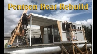 Rebuilding an Aqua Chalet Houseboat  Part 1 [upl. by Odrautse]