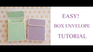 ENVELOPE BOX Tutorial 575quot X 45quot Size  SUPER EASY [upl. by Ahsemal]