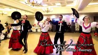 El Son de la Negra  Jarabe Tapatio  50th Wedding Anniversary Dance Performance [upl. by Labors]