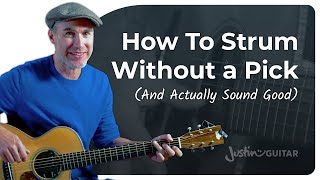 How to Strum a Guitar WITHOUT a Pick [upl. by Darci]