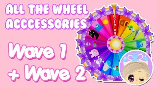 ALL of the WHEEL ACCESSORIES WAVE 1  WAVE 2 In ROYALE HIGH Roblox [upl. by Steinway363]