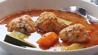 Mexican Soup ALBONDIGAS  Easy Recipe [upl. by Lavud963]