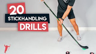 20 STICKHANDLING DRILLS YOU CAN DO AT HOME 🏒 [upl. by Terag]