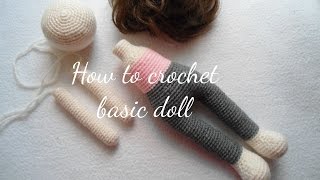 HOW TO CROCHET BASIC DOLL [upl. by Pomona]