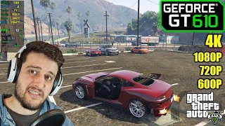 GT 610  GTA 5  1080p 720p 800x600 and 4K [upl. by Ailil]