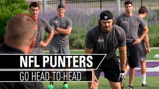 NFL Punters Compete HeadToHead  Kohls Kicking [upl. by Kery]