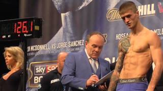 ISAAC LOWE VS MARCO MCULLOUGH WEIGH IN [upl. by Klehm]