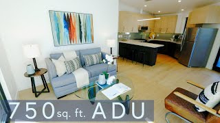 ADU Floor Plans  750 square feet  2 bedrooms 1 bathroom [upl. by Ellenyl916]