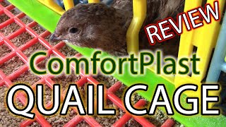 COMFORTPLAST QUAIL CAGE REVIEW  Modular Quail Cage System [upl. by Chane]