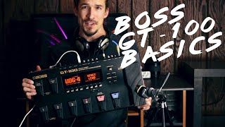 Boss GT100 Basic Overview [upl. by Iramo]