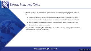 All about US Customs duties fees and taxes [upl. by Ellerrad]