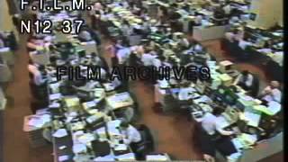 1987 Stock Market Crash stock footage  archival footage [upl. by Davy208]