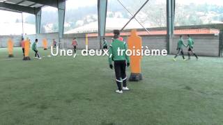 Séance entrainement football  ASSE  Travail technique U17 [upl. by Aikaz]