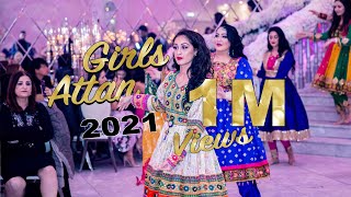 Afghan Girls Attan 2021 Part 2 wedding Parnian amp Fahim Tanweer beautiful attan [upl. by Elehcor]