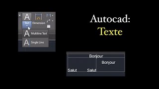 Autocad  TextTexte [upl. by Emeric380]